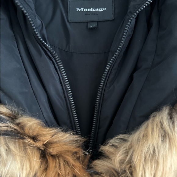 Mackage ADALI down coat with natural fur Signature Mackage Collar Size XS - Picture 8 of 10